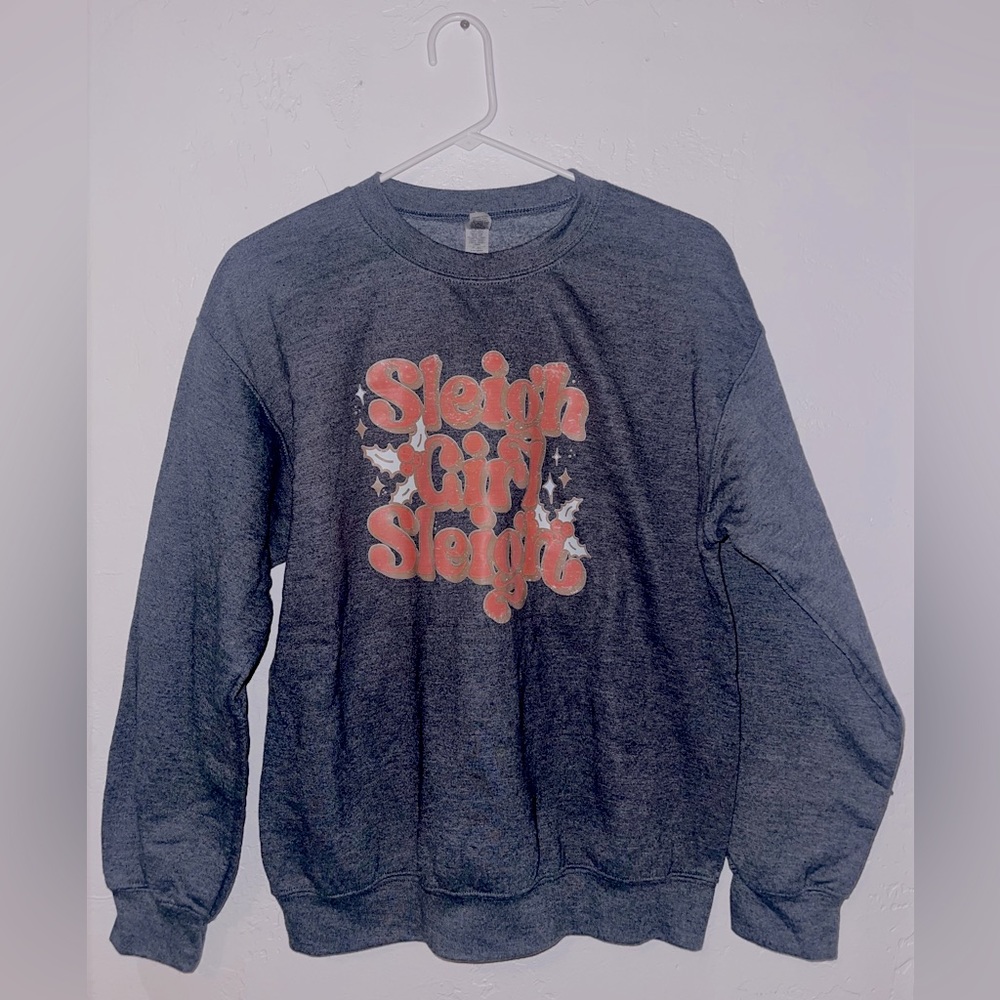 Etsy Heather Blue Crew Neck